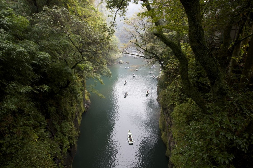 Les gorges de Takachiho…